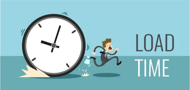Website speed and performance metrics showing fast load times
